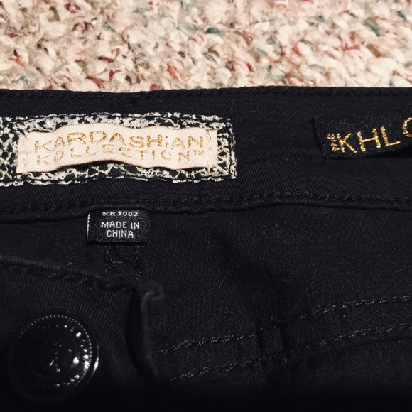 Kardashian Kollection Khloe Black Flare Jean Pant - Picture 2 of 6